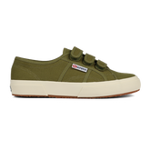 Superga Strap Green Military Off White