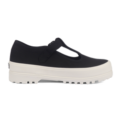 Superga 2541 Mary Jane Alpina Black Full Avorio