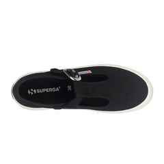 Superga 2541 Mary Jane Alpina Black Full Avorio