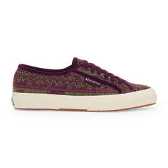 Superga 2750 Tapestry Military Green Purple Off White