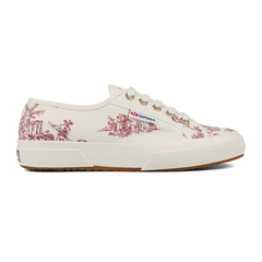 Superga 2161 Toile De Jouy Beige Natural Red