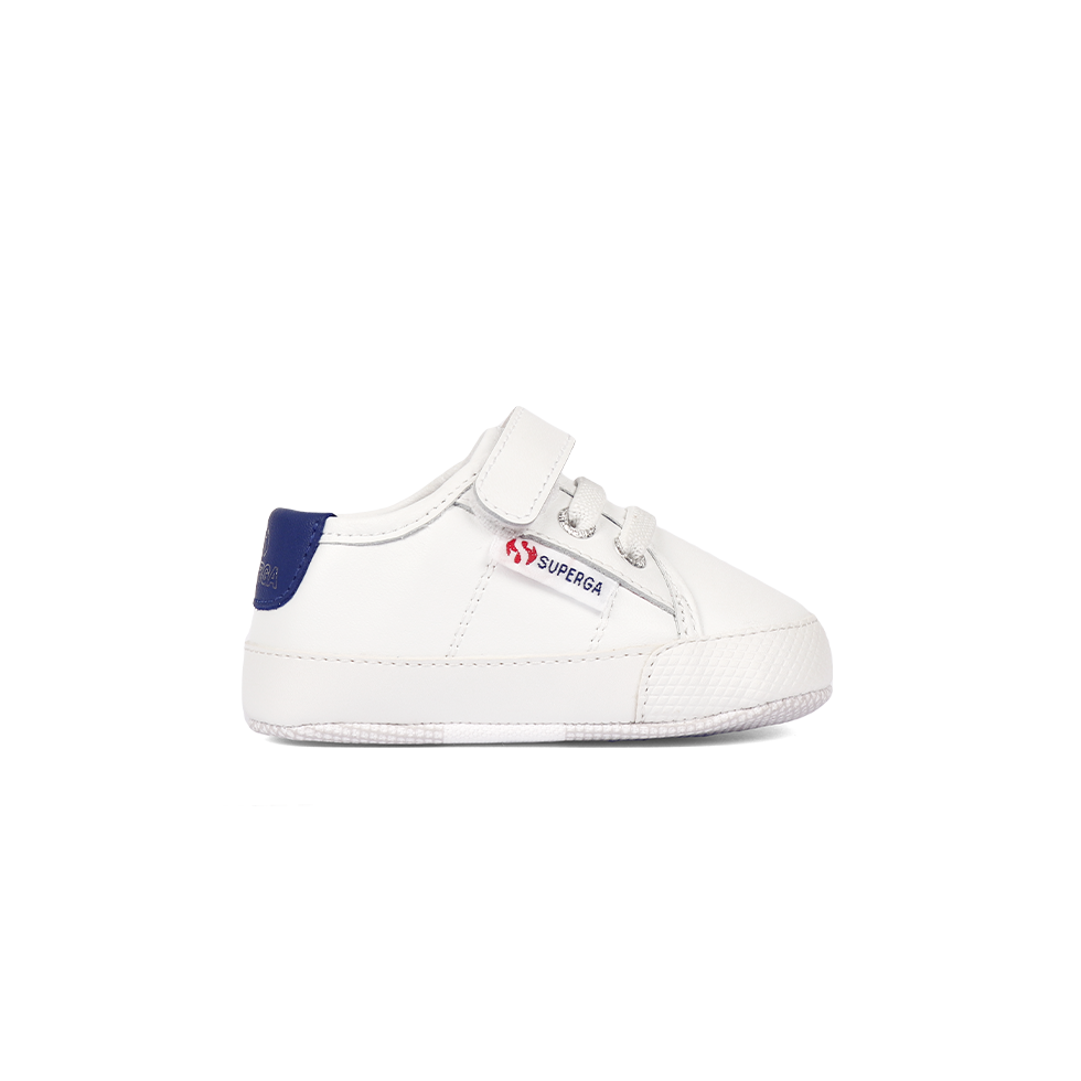 Superga 4006 Baby Faux Leather White Blue Royal Superga Malaysia