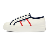 Superga 2740 Colourblocking White Avorio Blue Navy Red