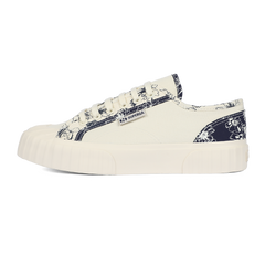 Superga 2630 Stripe Sketched Flowers Navy Flowers
