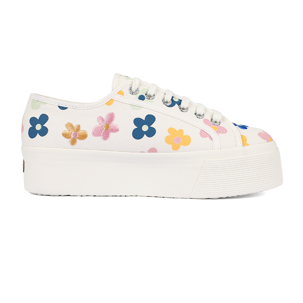 Superga platform deals sneakers rainbow