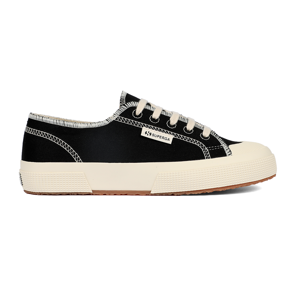 Superga 2294 Drill Overlock Stitching Black Off White – Superga Malaysia