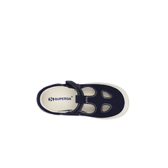 Superga 2662 Junior Cotton Eyes Blue Navy Full Avorio