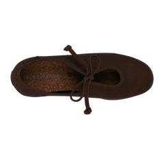 Superga 2442 Ballerina Lace Linen Dark Brown