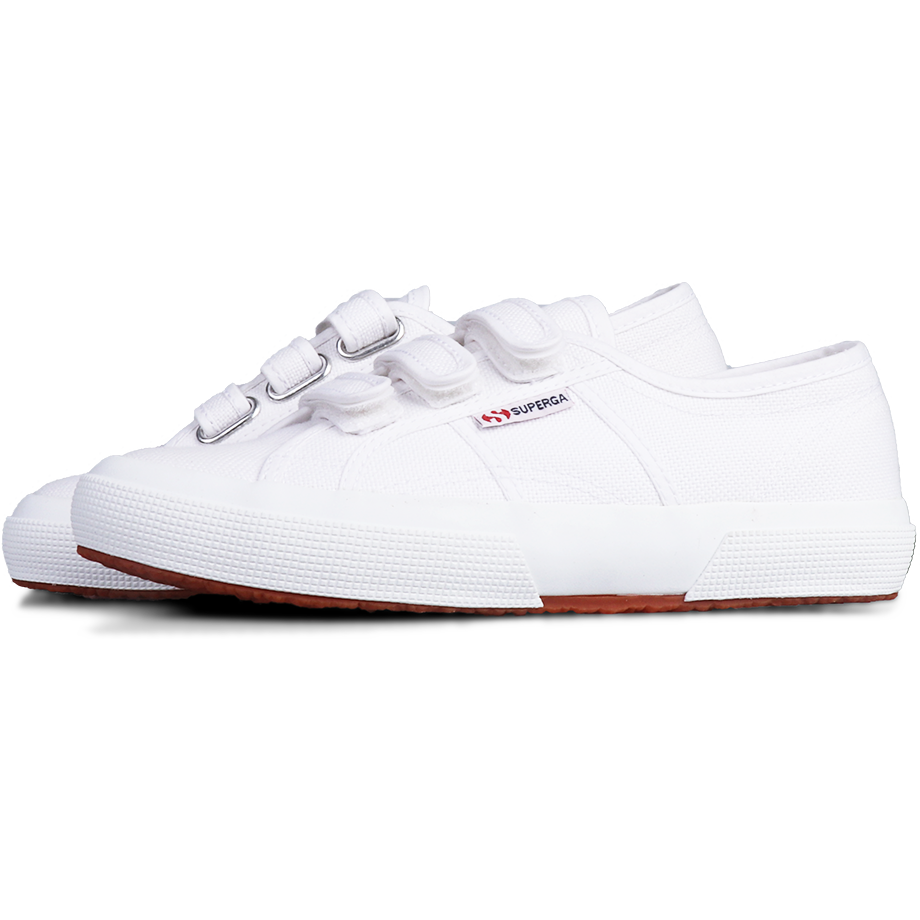 Superga sales white strap