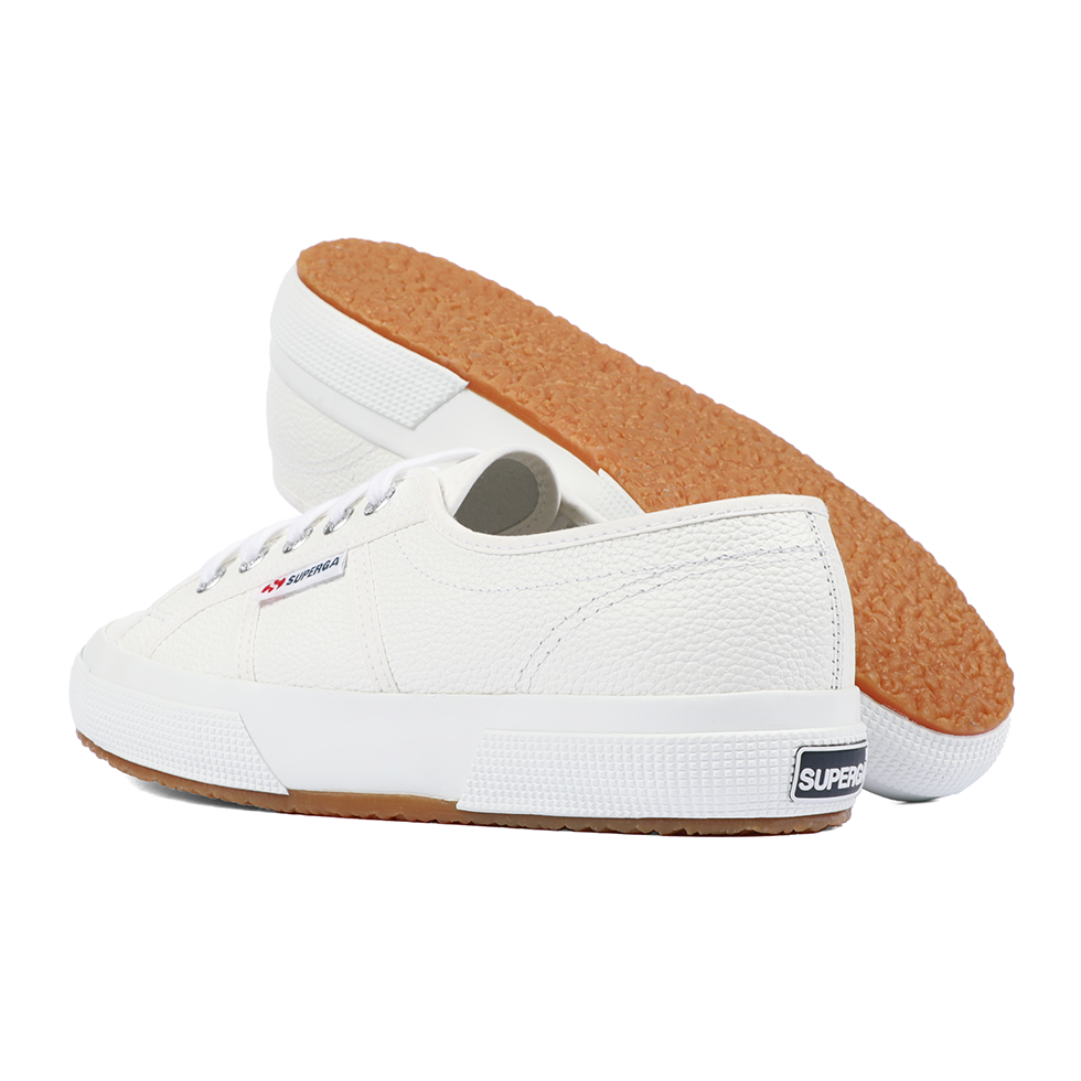 Superga 2750 Tumbled Leather White