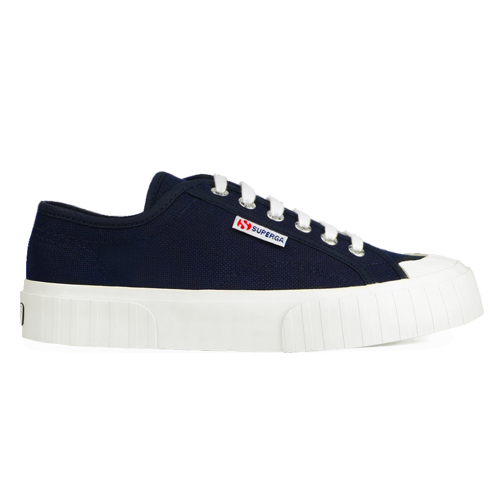 Superga 2630 Stripe Navy Full Avorio