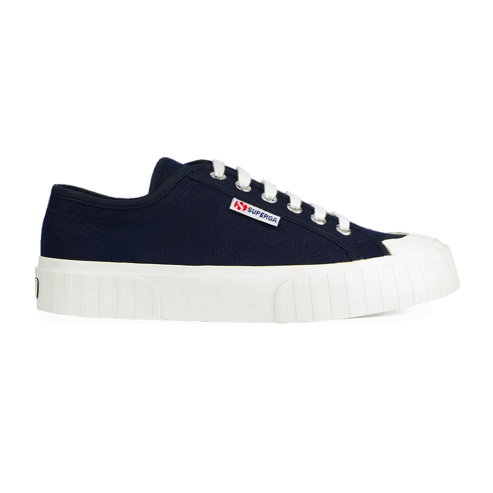 Superga 2630 Stripe Navy Full Avorio