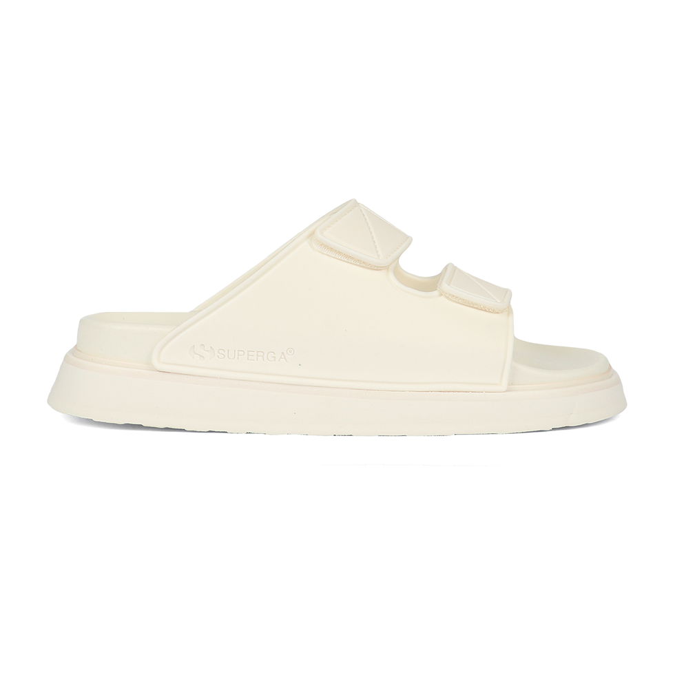 Superga 1918 Slides Double Band Beige Natural
