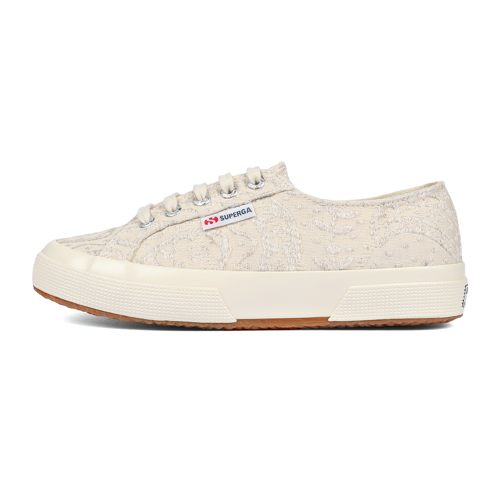Superga 2750 Paisley Embroidery Beige Dirty White
