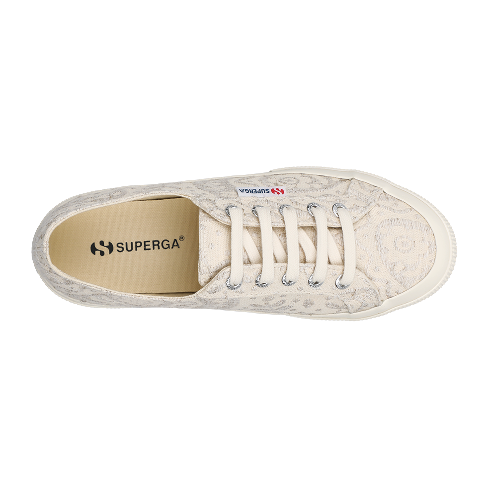 Superga 2750 Paisley Embroidery Beige Dirty White