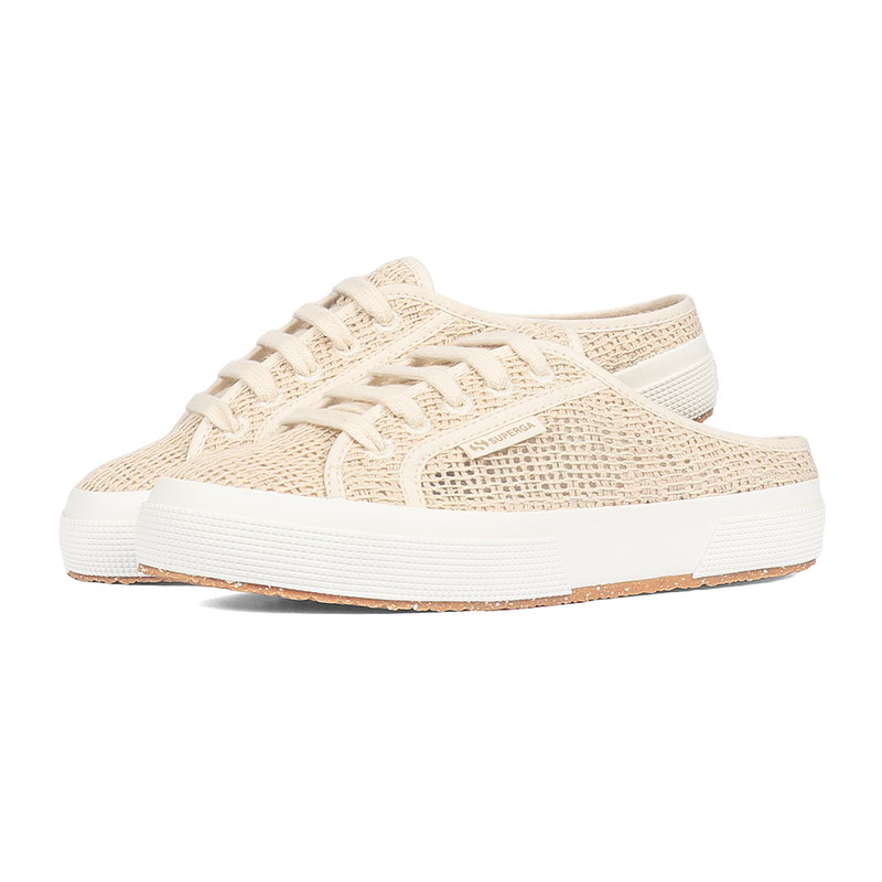 Superga 2402 Mule Organic Macrame Beige Raw