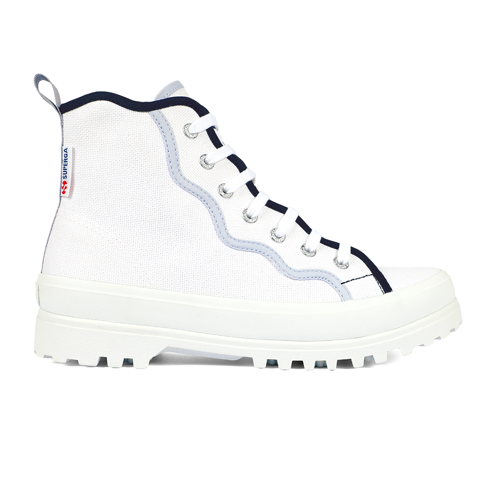 Superga 2341 Alpina Curly Bindings Shaded Blue