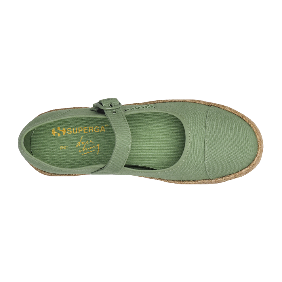 Superga x Drea Chong 2601 Mary Jane Green Safari