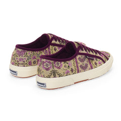 Superga 2750 Tapestry Beige Purple Off White