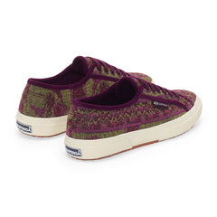Superga 2750 Tapestry Military Green Purple Off White