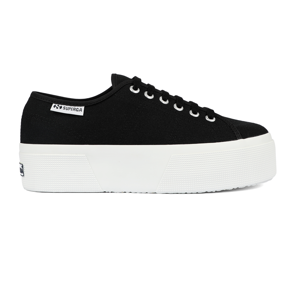 Superga 3790 Platform Leggera Black Full White – Superga Malaysia