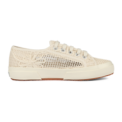 Superga 2750 Net Flower Crochet  Beige Raw-Off White