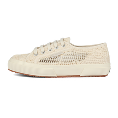Superga 2750 Net Flower Crochet  Beige Raw-Off White