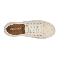 Superga 2750 Net Flower Crochet  Beige Raw-Off White
