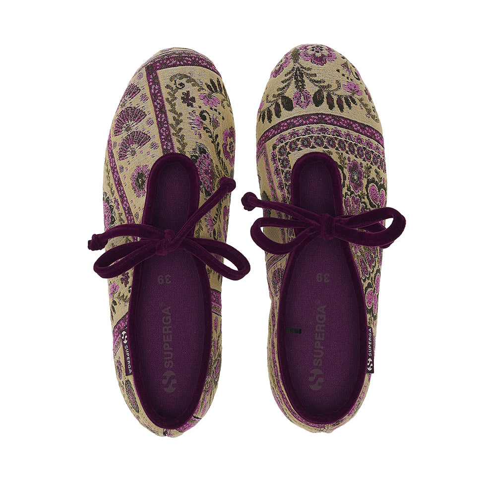 Superga 1997 Ballerina Tapestry Beige Purple