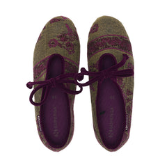 Superga 1997 Ballerina Tapestry Military Green Purple