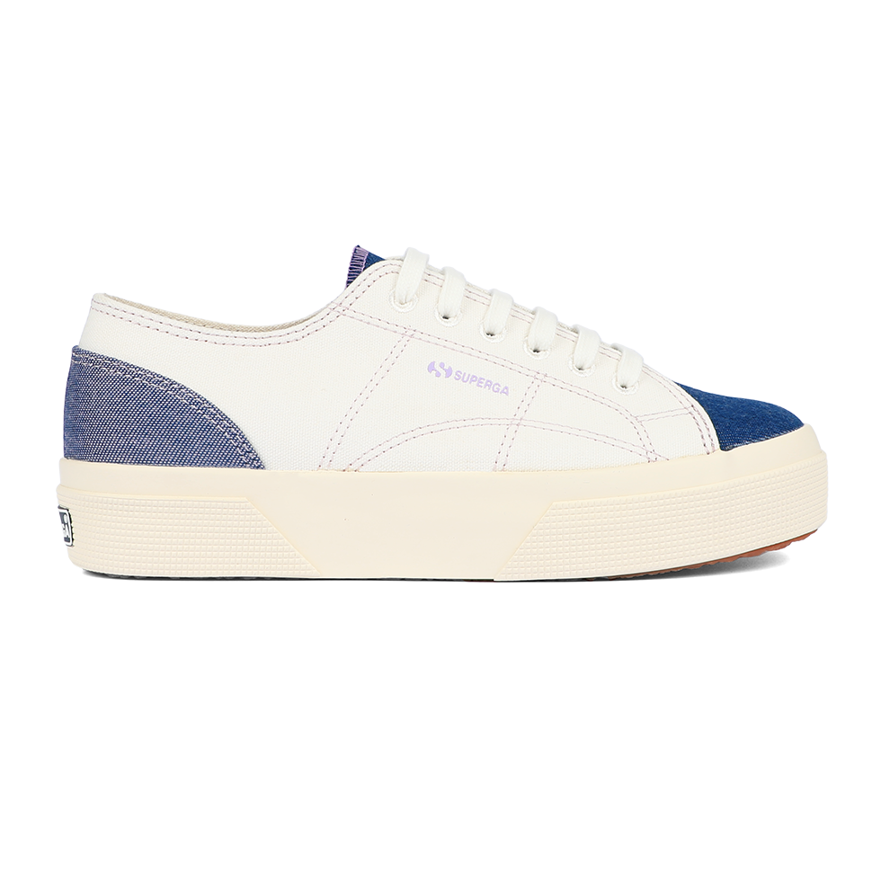 Superga 2740 Platform Reverse Denim Blue Violet