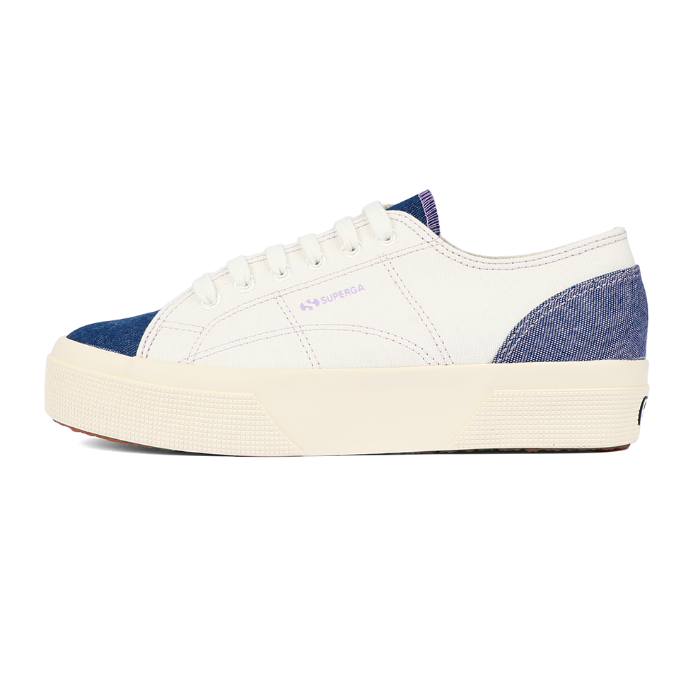 Superga 2740 Platform Reverse Denim Blue Violet