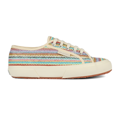 Superga 2750 Raffia  Lilla Multicolor Herringbone