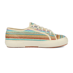 Superga 2750 Raffia  Lilla Multicolor Herringbone