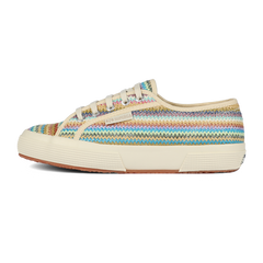 Superga 2750 Raffia  Lilla Multicolor Herringbone