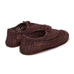 Superga 3021 Crochet Ballerina Brown Coffee