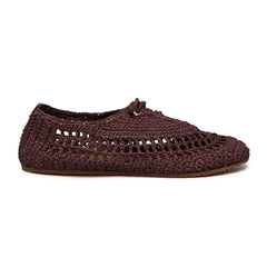 Superga 3021 Crochet Ballerina Brown Coffee