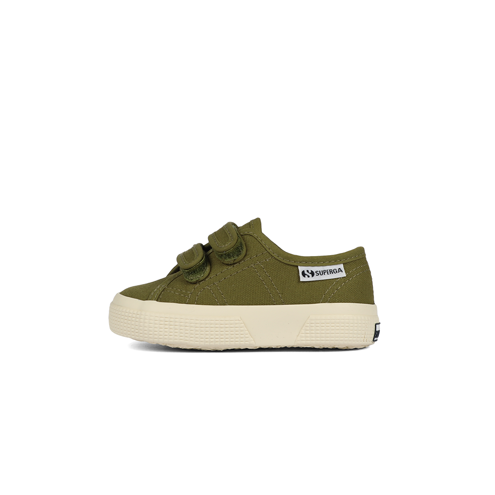Superga 3750 Leggera Junior Straps Green Military Off White