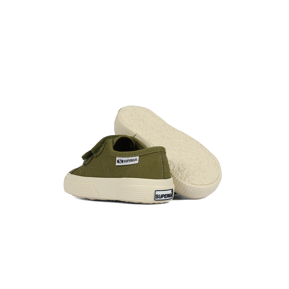 Superga 3750 Leggera Junior Straps Green Military Off White