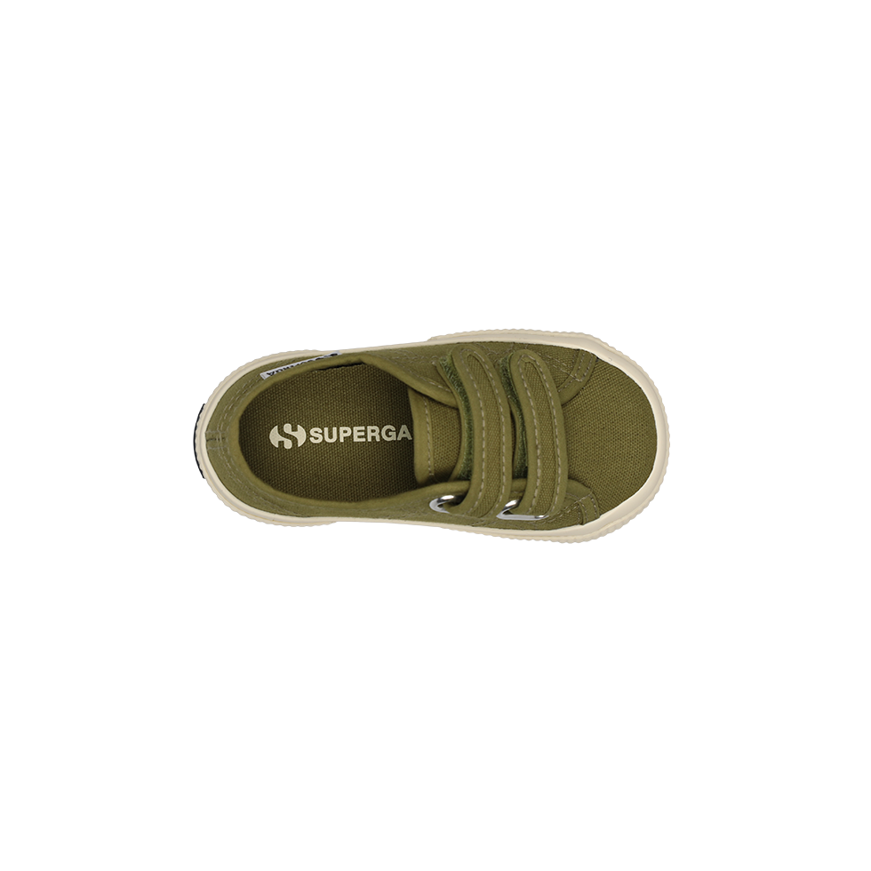 Superga 3750 Leggera Junior Straps Green Military Off White