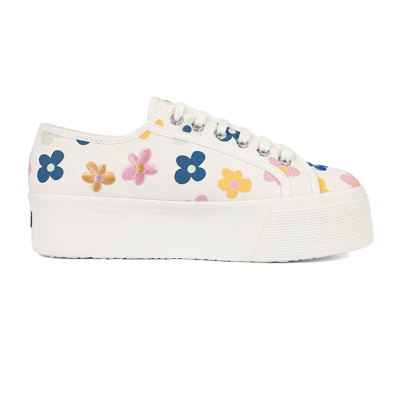 Superga white leather discount flatform