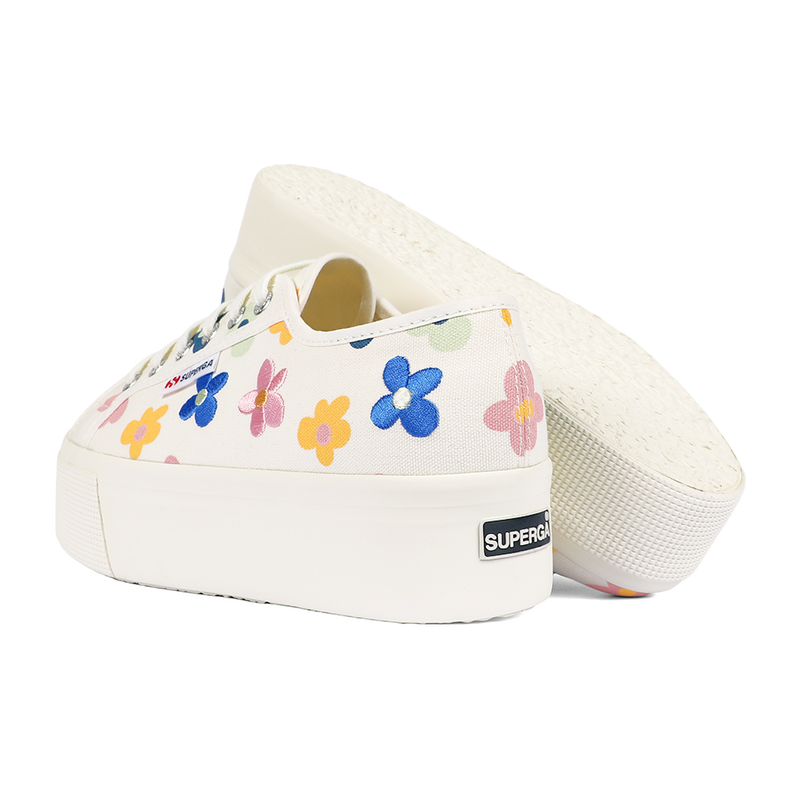 Superga white leather flatform hotsell