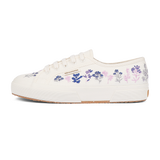 Superga 2750 Organic Flowers Embroidery Blue Pink