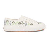 Superga 2750 Organic Flowers Embroidery Green Chocolate