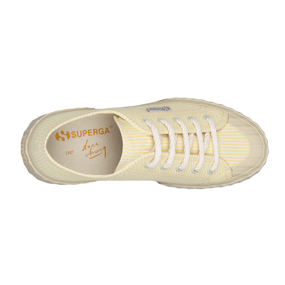 Superga x Drea Chong 2630 Stripe Light Yellow