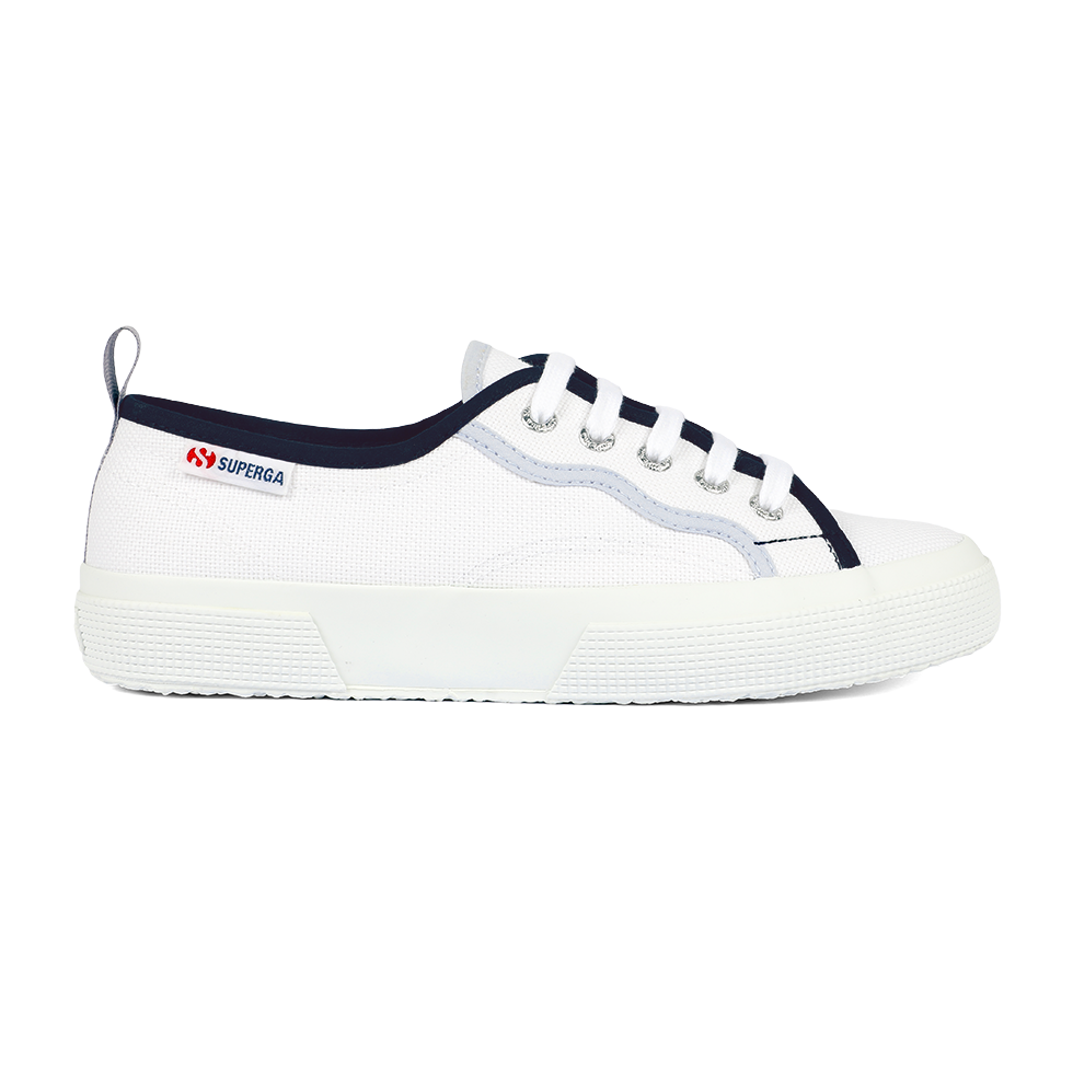 Superga 2750 Curly Bindings Shaded Blue