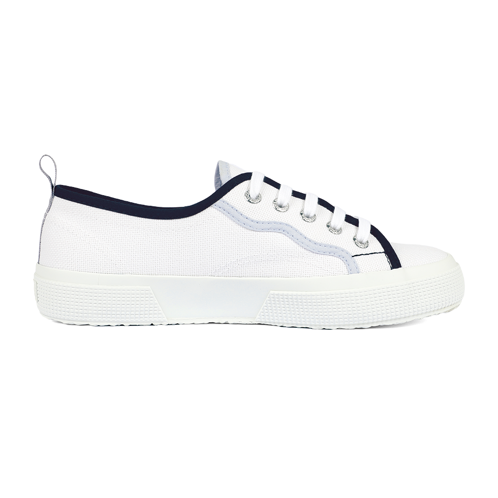Superga 2750 Curly Bindings Shaded Blue