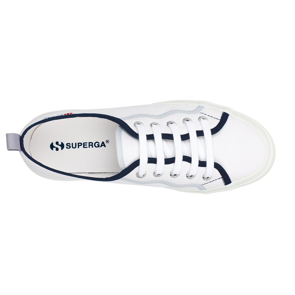 Superga 2750 Curly Bindings Shaded Blue