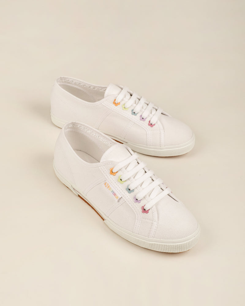 Superga 2950 Flower Eyelets White Multicolor