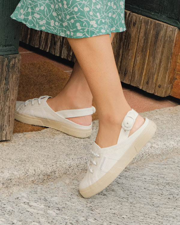 Superga x Drea Chong 2933 Sling Back White